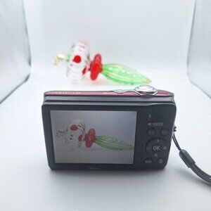 Nikon Red Coolpix L22 Digital Camera 12.0MP 3.6 Optical Zoom Tested Works Travel